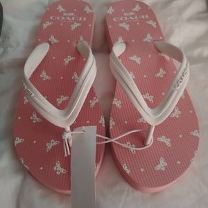 Coach flip flops